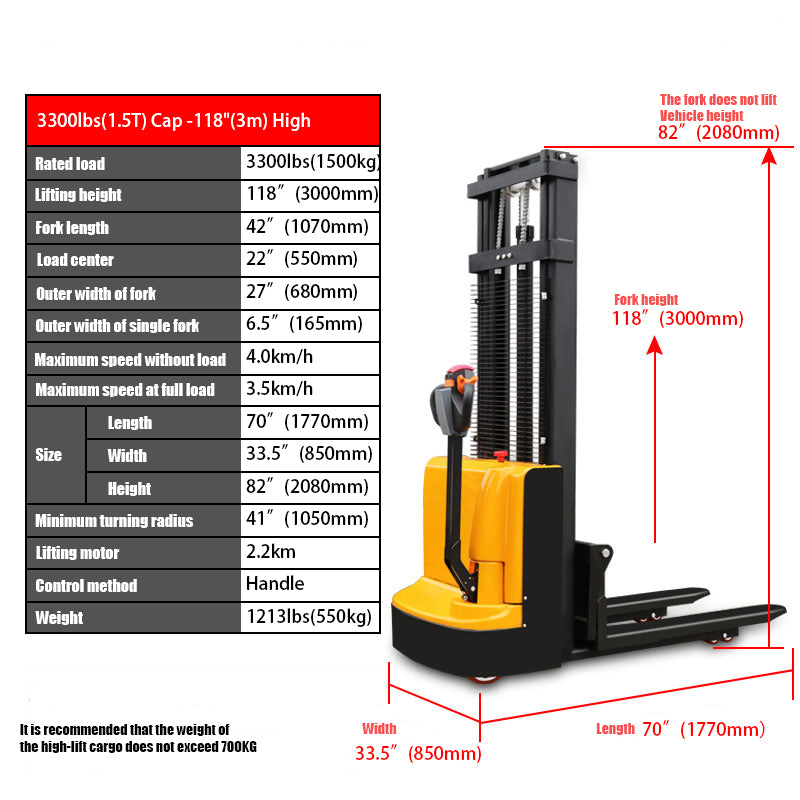 High Fully Powered-Electric Stacker