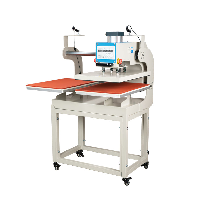 16″x24″ Pneumatic Up Sliding Dual Platen Heat Press Machine with Infrared Positioning
