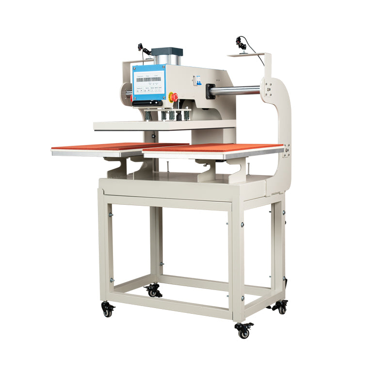 16″x24″ Pneumatic Up Sliding Dual Platen Heat Press Machine with Infrared Positioning