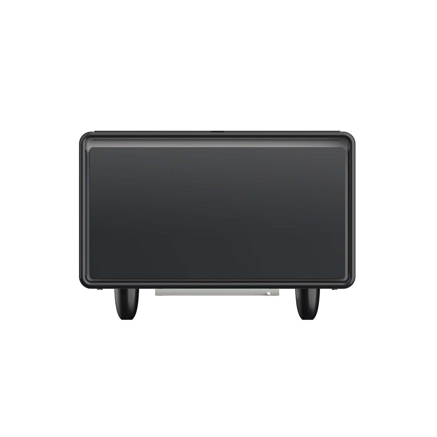 Modern Smart Side Table with Built-in Fridge, Wireless Charging, Temperature Control, Power Socket, USB Ports, Outlet Protection, Induction Light, Black