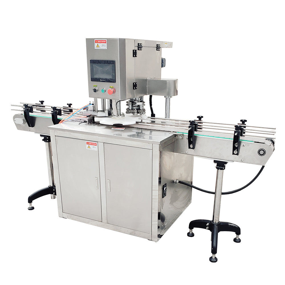 AUTOMATIC ELECTRIC ROUND BOTTLE SEALING CAN SEAMER MACHINE, CAN CAPPING MACHINE