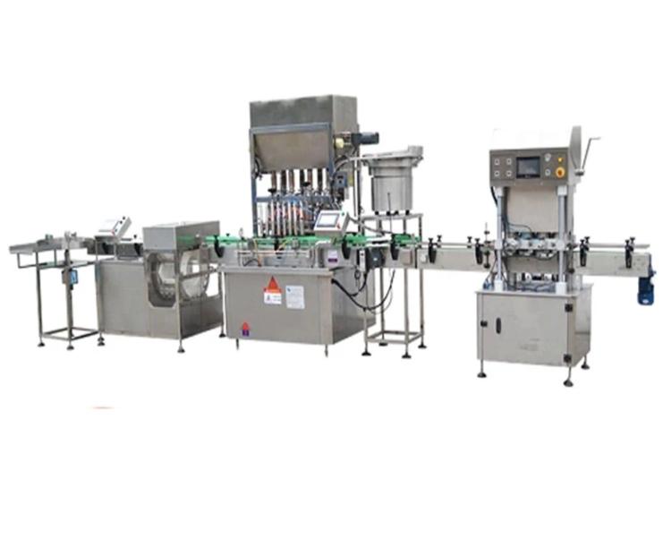 4 head full automatic paste filling machine line for,Spray filling bottle,Nasal spray bottle - CECLE Machine