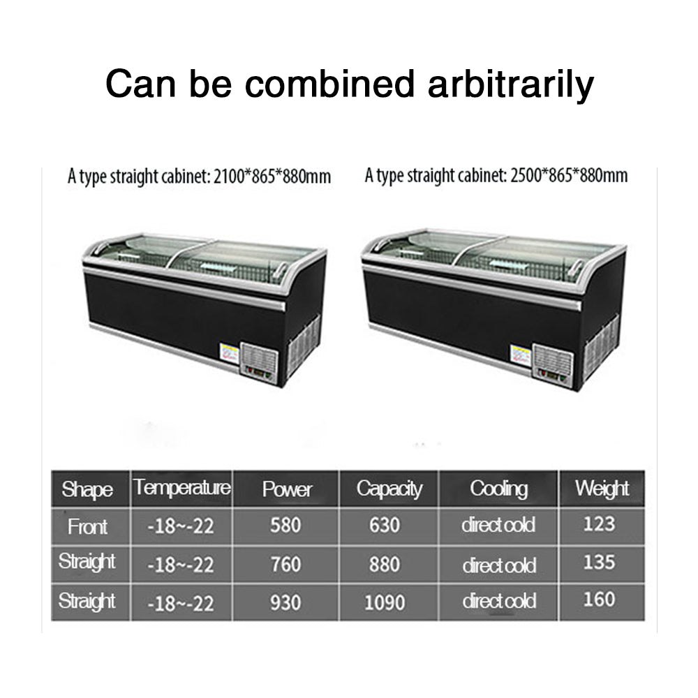 4 In 1 Combine Island Freezer two styles to choose from - CECLE Machine