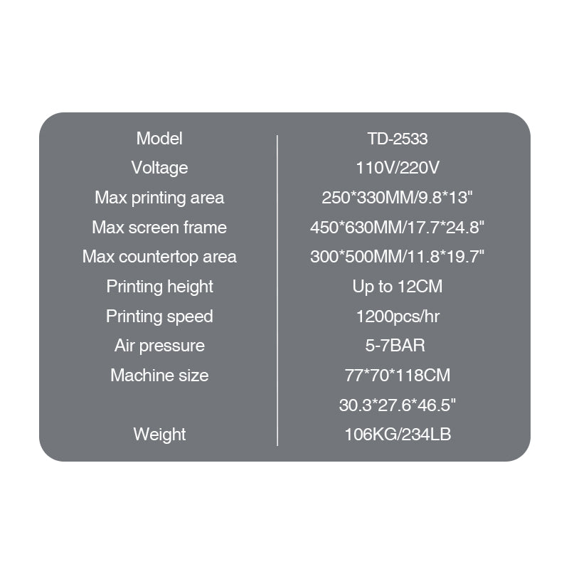 Desktop Flat Screen Printing Machine, Signage/Metal Nameplate Screen Printer Equipment