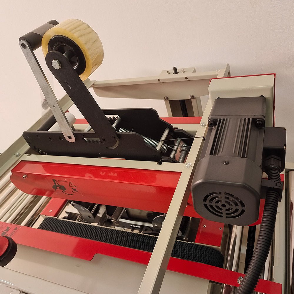 Adjustable Carton Sealing Machine Case Sealer W 7"-19" and H 4"-23" for Large Carton Taping Machine - CECLE Machine