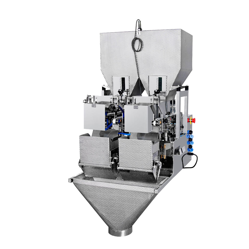 Automatic 2 Head Linear Weigher,Weighing Filling Machine For Powder/Granule - CECLE Machine