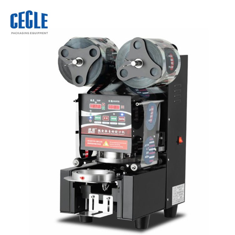 Automatic Lid plastic cup sealer milk tea boba bubble tea cup sealing machine