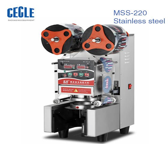 Automatic Lid plastic cup sealer milk tea boba bubble tea cup sealing machine