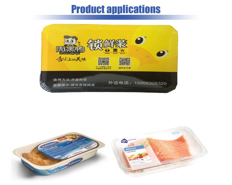 Automatic MAP Food Tray Sealer, Continuous Modified Atmosphere Packaging Machine For Container/Cup/Bowl - CECLE Machine
