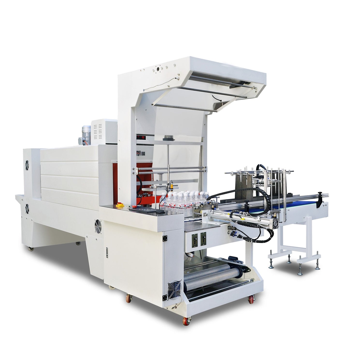 Automatic mineral water PET bottle shrink wrapping machine, shrinking packaging machine for bottles/cans/jars - CECLE Machine