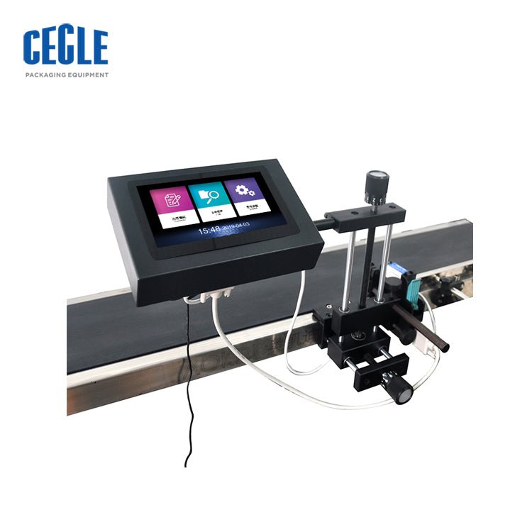 automatic spray batch inkjet printer , mini continuous barcode inkjet printing machine for bottles/boxes/accessories/books