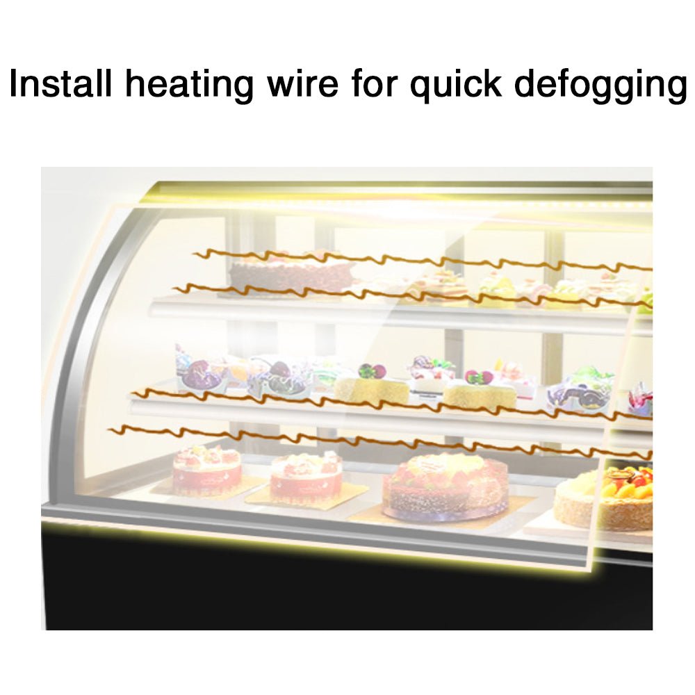 Bakery bread Display Case camber glass refrigeration stainless steel two-layer display freezer - CECLE Machine