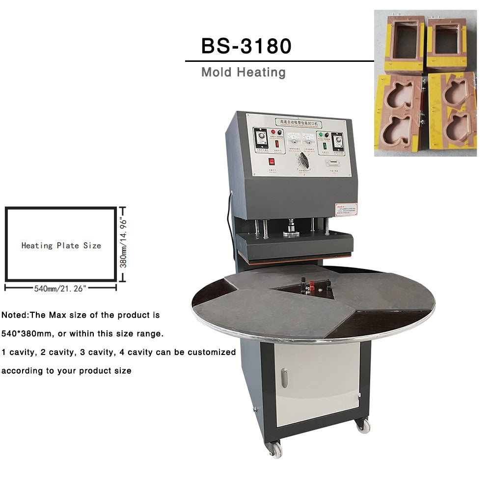 Blister sealing machine blister card sealing machine automatic blister packaging packing machine with rotating table