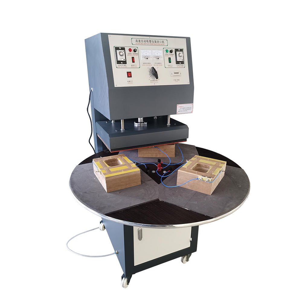Blister sealing machine blister card sealing machine automatic blister packaging packing machine with rotating table