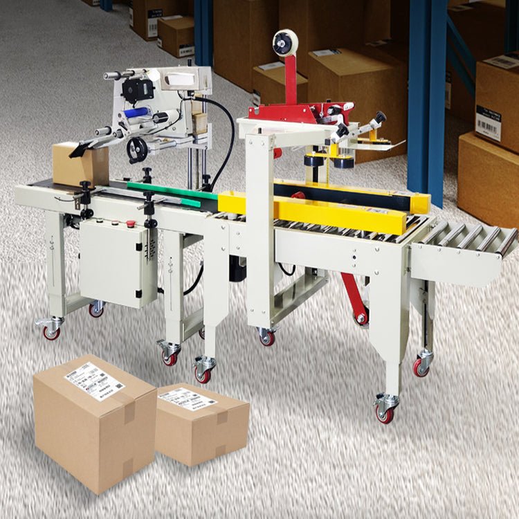 Box Sealing and Labeling Machine for Small Carton Parcels - CECLE Machine