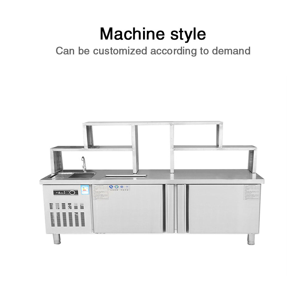 Commercial direct cooling buffet restaurant barbecue shop self-fetching freezer stainless steel - CECLE Machine