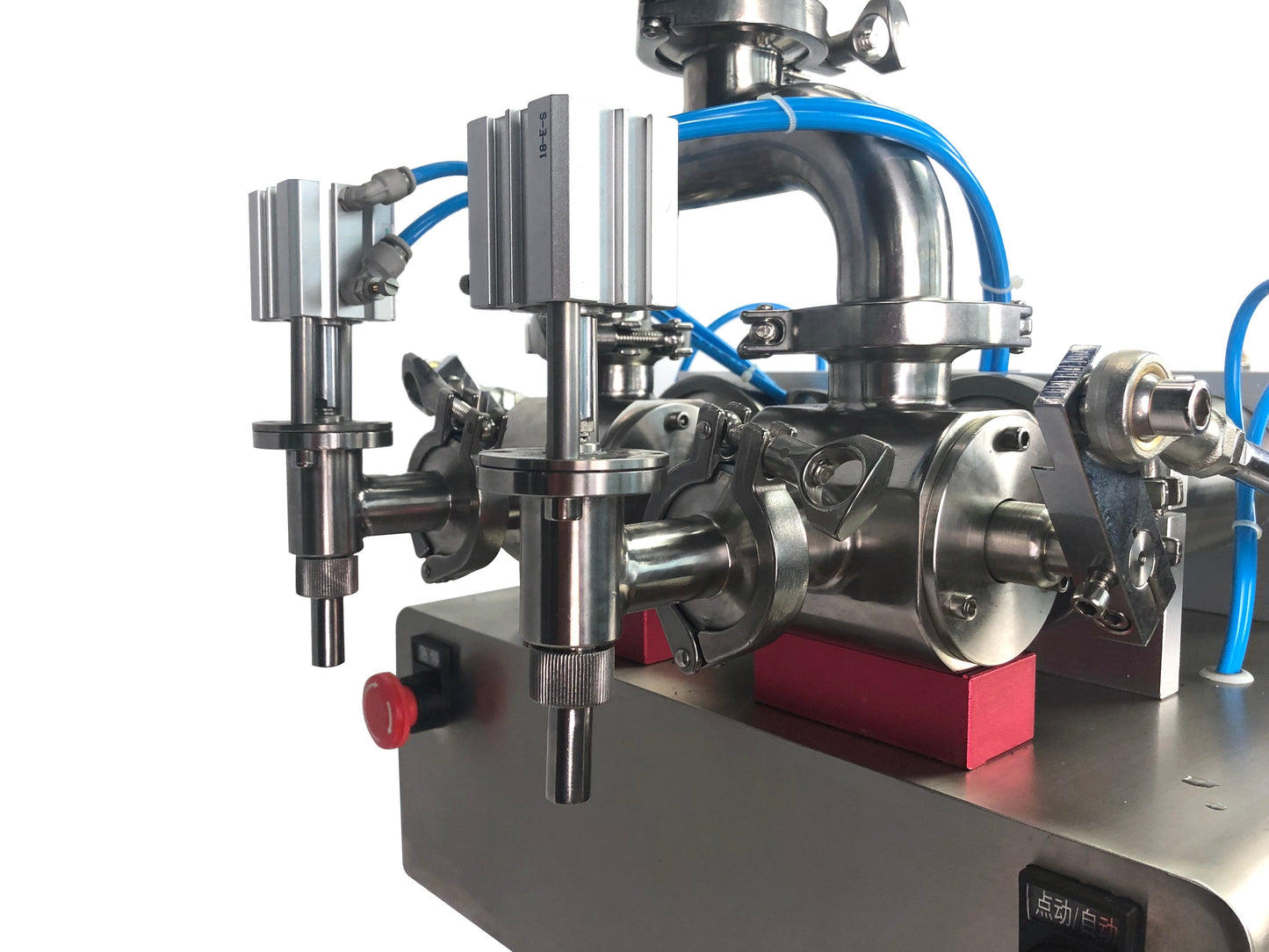 DFF2 electric and pneumatic two heads paste and hand sanitizer gel filling machine - CECLE Machine