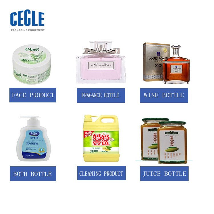 Flat label applicator, Desktop automatic flat bottle labeling machine , PET square bottle label applicator
