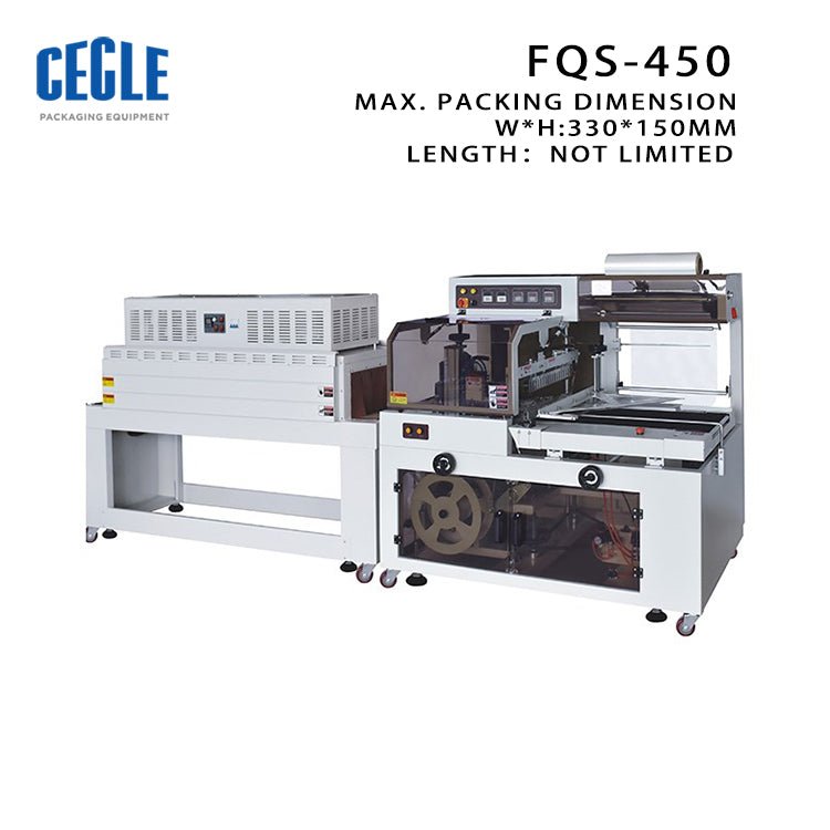 FQS-450+BSE-4522LN Side seal automatic thermal shrink packaging machine, fully automatic rolls shrink wrapping machine