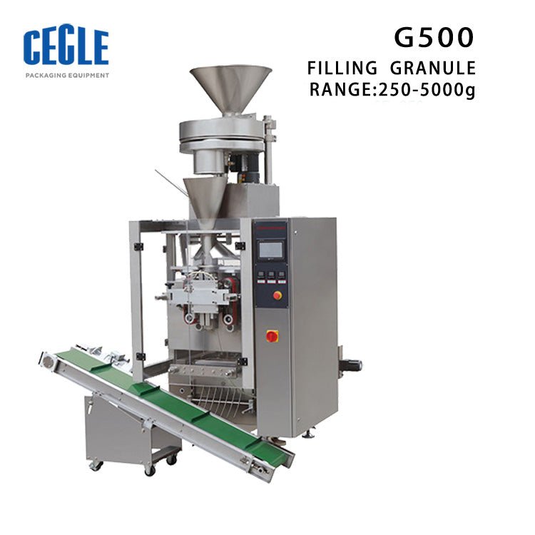 High quality Automatic Crude almonds Nut Granule sachet granule Packing Machine, VFFS pouch packaging machine - CECLE Machine