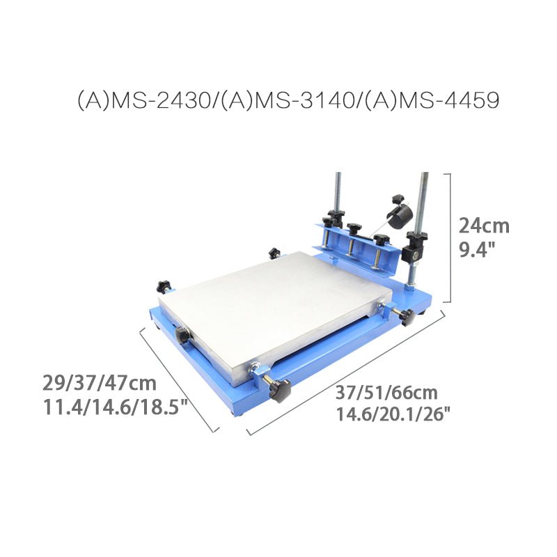 Manual Screen Printing Table Small Manual Silk Screen Printer Tempered Glass Flat Screen Printing Machine - CECLE Machine