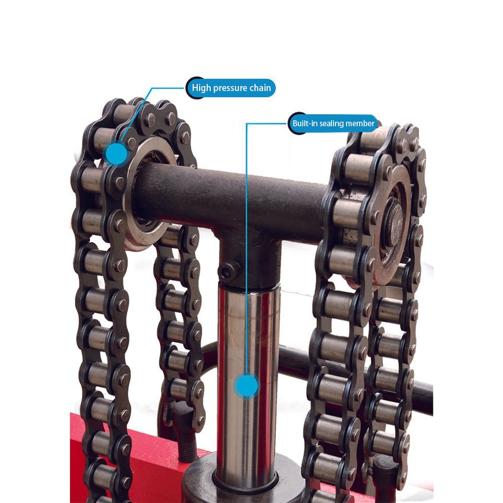 Manual Stacker 2200lbs 63" Lift Height Adjustable Fork - CECLE Machine