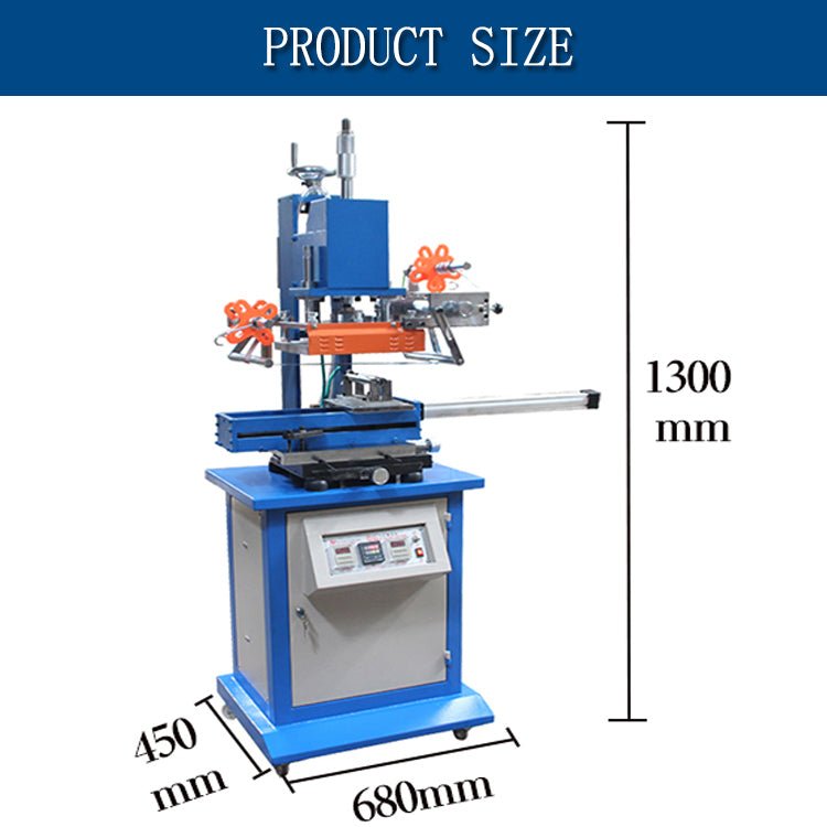 Round surface hot foim stamping machine, Adjustable pen hot stamping machine, Hot foil stamping machine for plastic caps