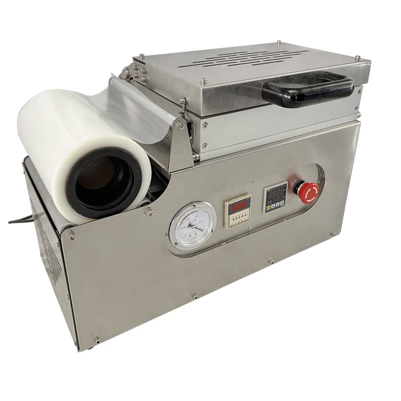 Vacuum skin packaging machine, Desktop skin packaging machine for food, skin pack tray sealer for steak/seafood/meals