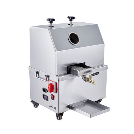 Commercial sugarcane juice extractor is convenient to carry and can be used for setting up stalls 