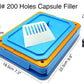 200 Holes Size 0# Capsule Filler Capsule Filling Machine Food Grade Plate Tool - CECLE Machine