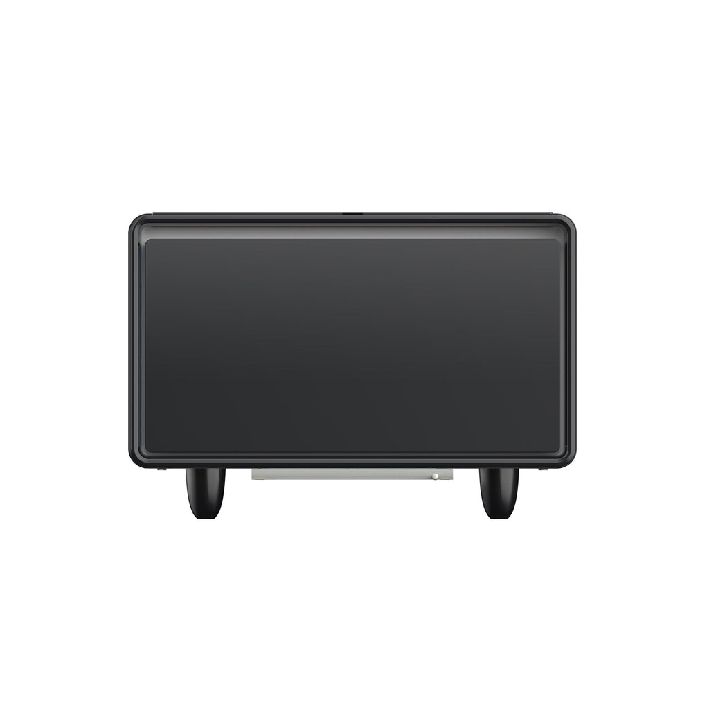 Modern Smart Side Table with Built-in Fridge, Wireless Charging, Temperature Control, Power Socket, USB Ports, Outlet Protection, Induction Light, Black 