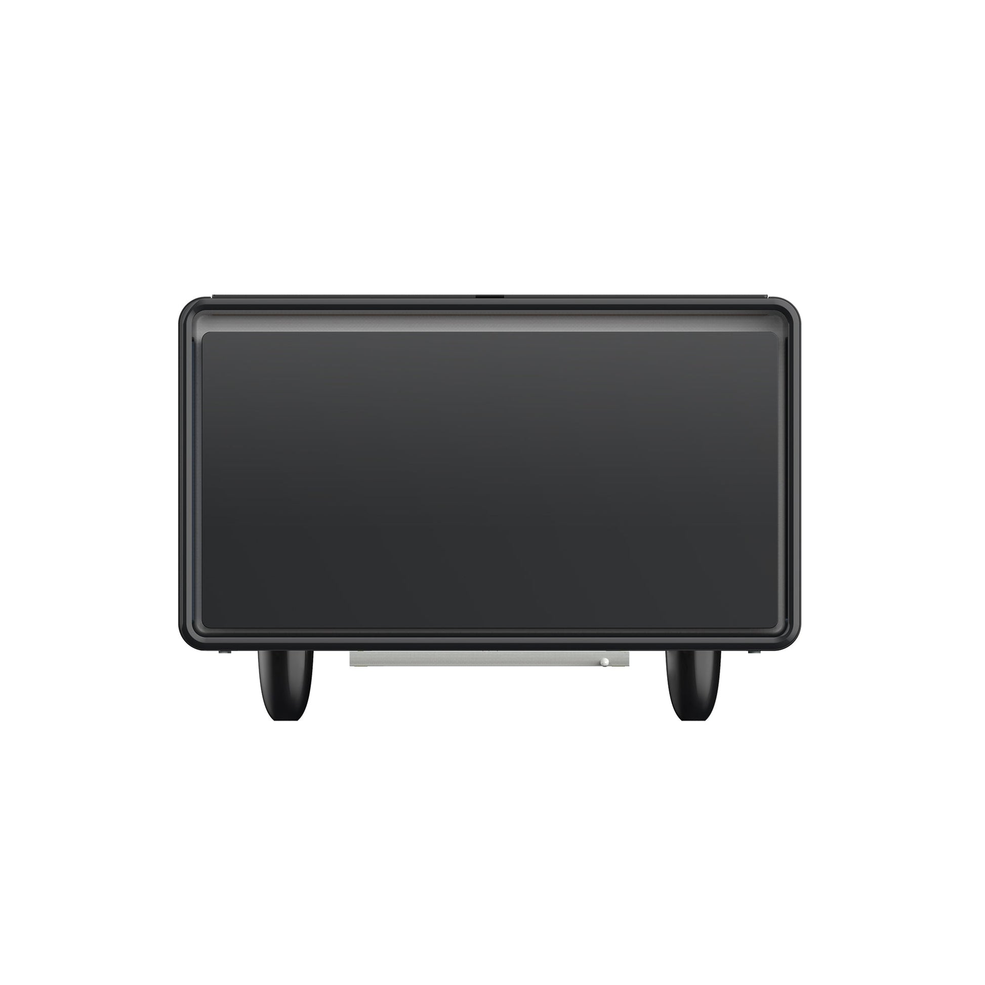 Modern Smart Side Table with Built-in Fridge, Wireless Charging, Temperature Control, Power Socket, USB Ports, Outlet Protection, Induction Light, Black 