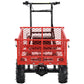 Wheelbarrow Utility Cart Electric Powered Cart 48V28Ah 500W Capacity 500lbs Material Hauler 1000lbs Towing