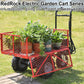Wheelbarrow Utility Cart Electric Powered Cart 48V28Ah 500W Capacity 500lbs Material Hauler 1000lbs Towing