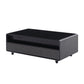 Modern Smart Coffee Table with Built-in Fridge, Bluetooth Speaker, Wireless Charging Module, Touch Control Panel, Power Socket, USB Interface, Outlet Protection, Atmosphere light, Black 