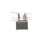 AF-1600A 4 in 1 Semi automatic aerosol filling machine for automotive beauty and maintenance products, air fresheners, insecticides, disinfectants, fire extinguishers, etc.