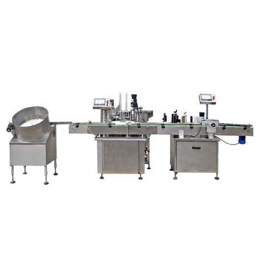 4 head full automatic alcohol liquid filling machine, capping machine, labeling machine - CECLE Machine