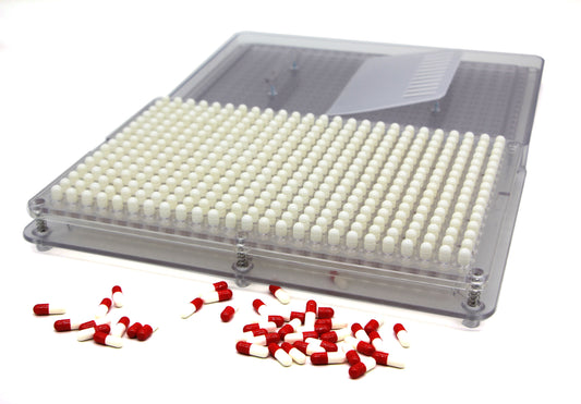 400 Holes Transparent Plastic Capsule Filler Size 00# 0# 1# - CECLE Machine