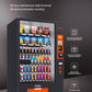 Snack & Drink Combo Vending Machine Refrigerated Large 60 Slots Commercial Vending Machine Beverage Vending Machine for Business, Caster Design, Bill and Coin Acceptor and Card Reader 