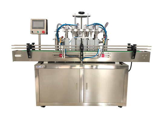 A6 5-5000ml six heads automatic filling machine for liquid bottle oil, water, alcohol, wine, and other liquid products