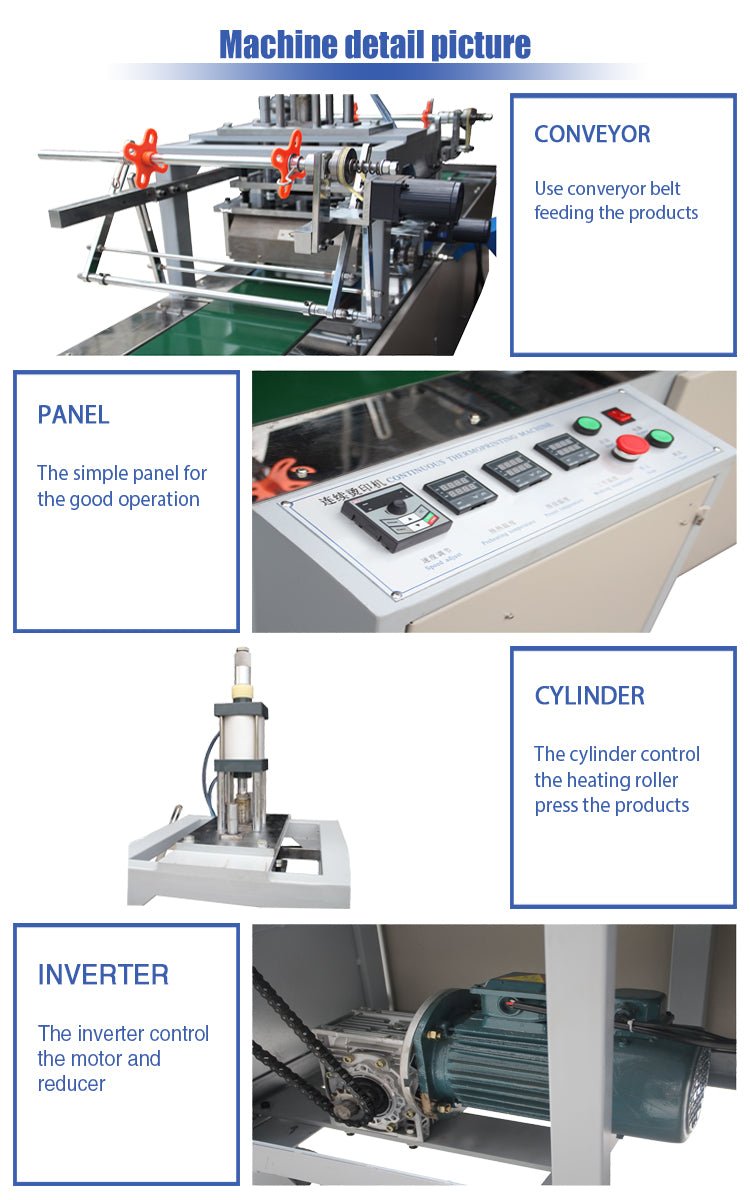 AHT-200 Automatic continuous sheet hot foil stamping machine, carved wood printing machine - CECLE Machine