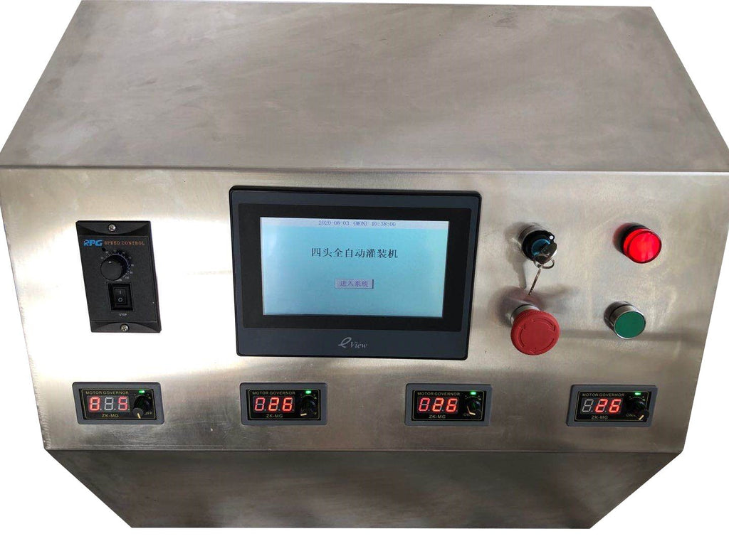 AL4-5000 Automatic Four Nozzles Water Juice Essential Oil Electric Digital Control Pump Liquid Bottle Filling Machine