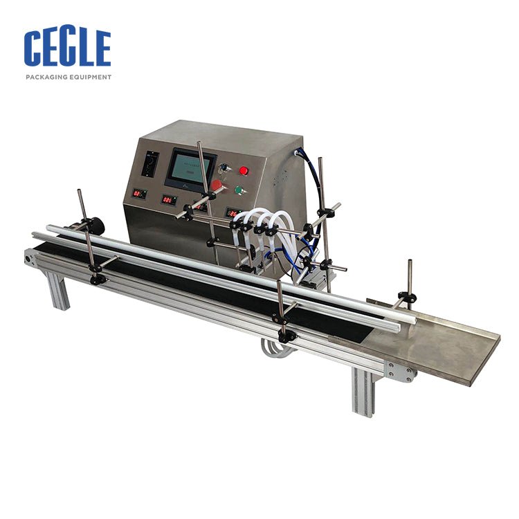 AL4-5000 Automatic Four Nozzles Water Juice Essential Oil Electric Digital Control Pump Liquid Bottle Filling Machine