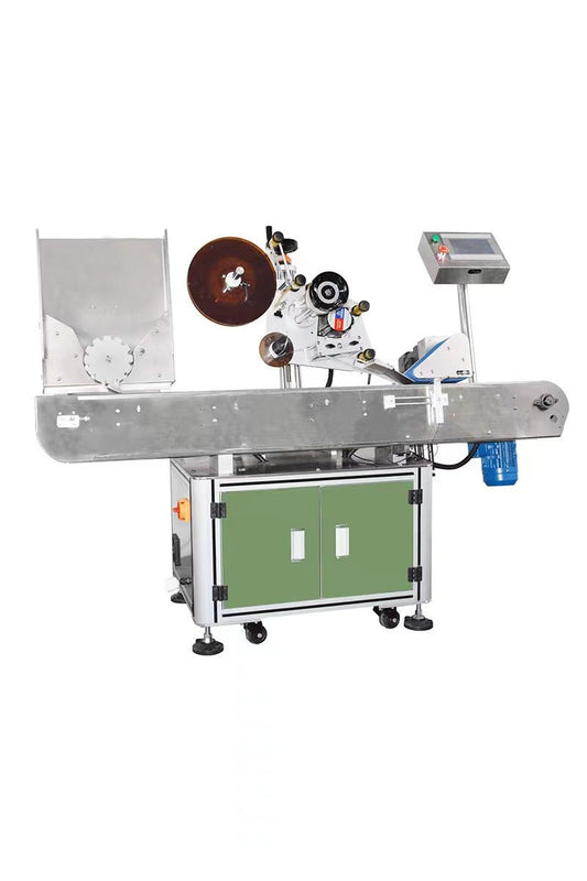 Automatic horizontal vaccine bottles labeling machine, vials label applictor, bottle labeler for tubes/lipstick