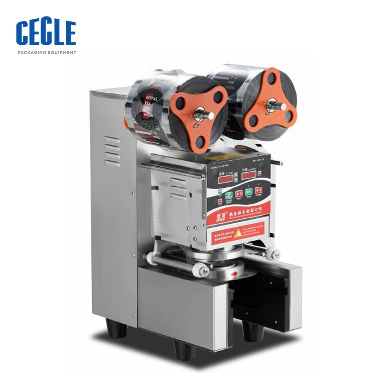 Automatic Lid plastic cup sealer milk tea boba bubble tea cup sealing machine 