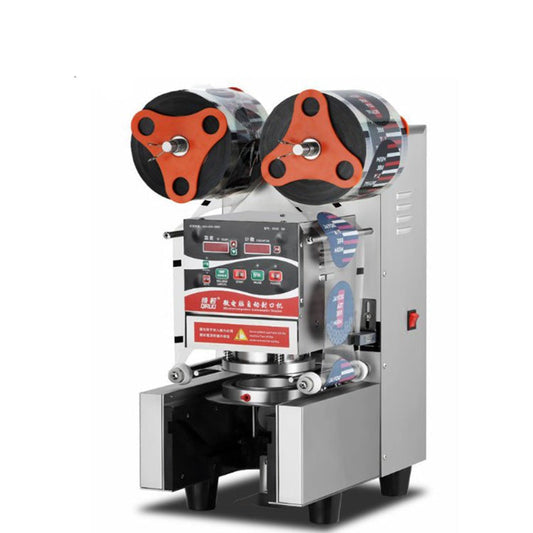 Automatic Lid plastic cup sealer milk tea boba bubble tea cup sealing machine 