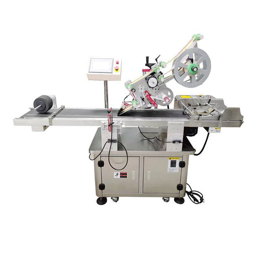 Automatic plastic bag labeling machine, pouch labeling machine, label applicator for bags - CECLE Machine