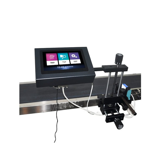 automatic spray batch inkjet printer , mini continuous barcode inkjet printing machine for bottles/boxes/accessories/books