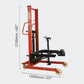 350KG Capacity Manual Hydraulic Oil Drum Lift Stacker