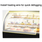 Bakery bread Display Case camber glass refrigeration stainless steel two-layer display freezer - CECLE Machine